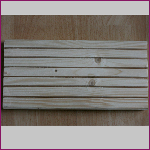 Holz-Display rechteckig